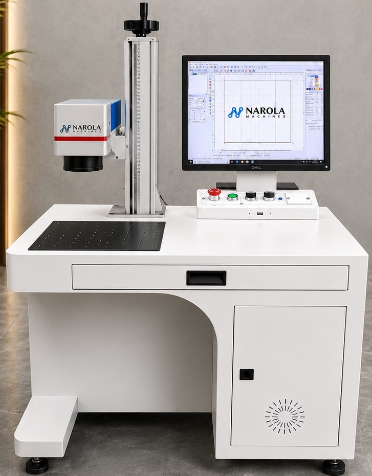 Uv Laser Marking Machine - Stainless Steel Alloy, 220-440 Volt | Automatic Operation, Elegant White Finish, 1-year Warranty