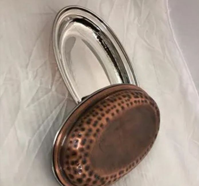 Dish Antique Copper - Dimension (L*W*H): 19 (Diameter) Inch (In)