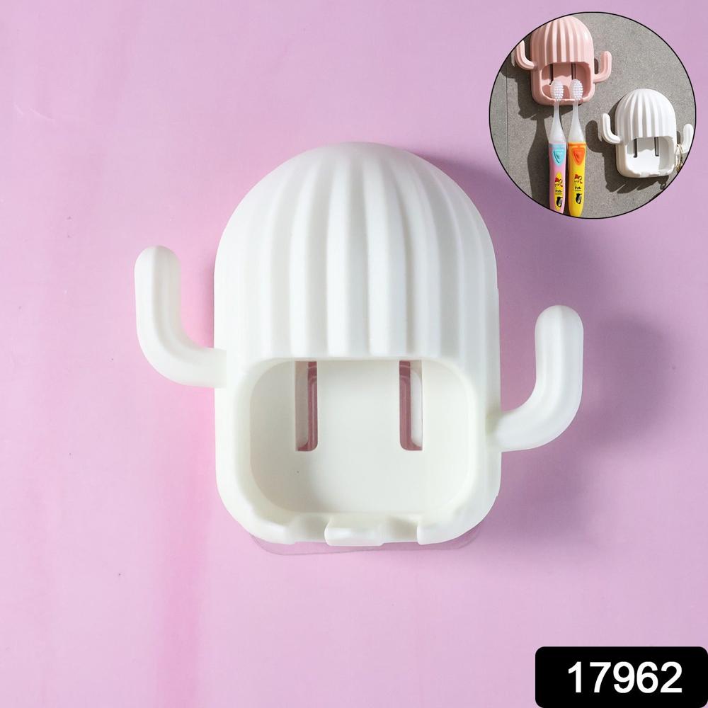 Wall Mounted Cactus-Shape Toothbrush Holder (1 Pc) - Application: As Per Product Requirement