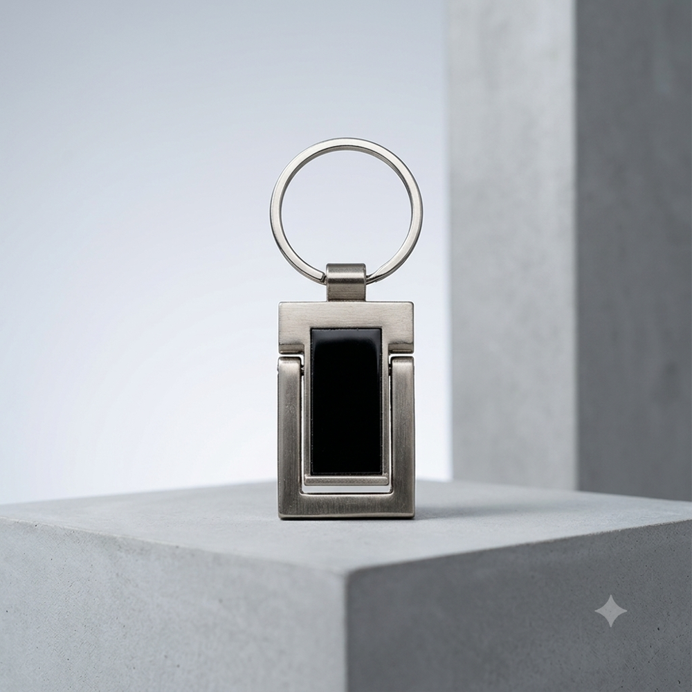 Mobile Stand Keychian - Color: Silver