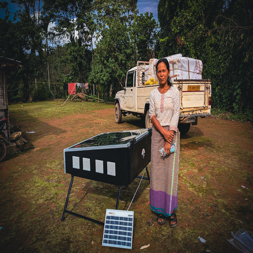 Solar Apple Dryer 
