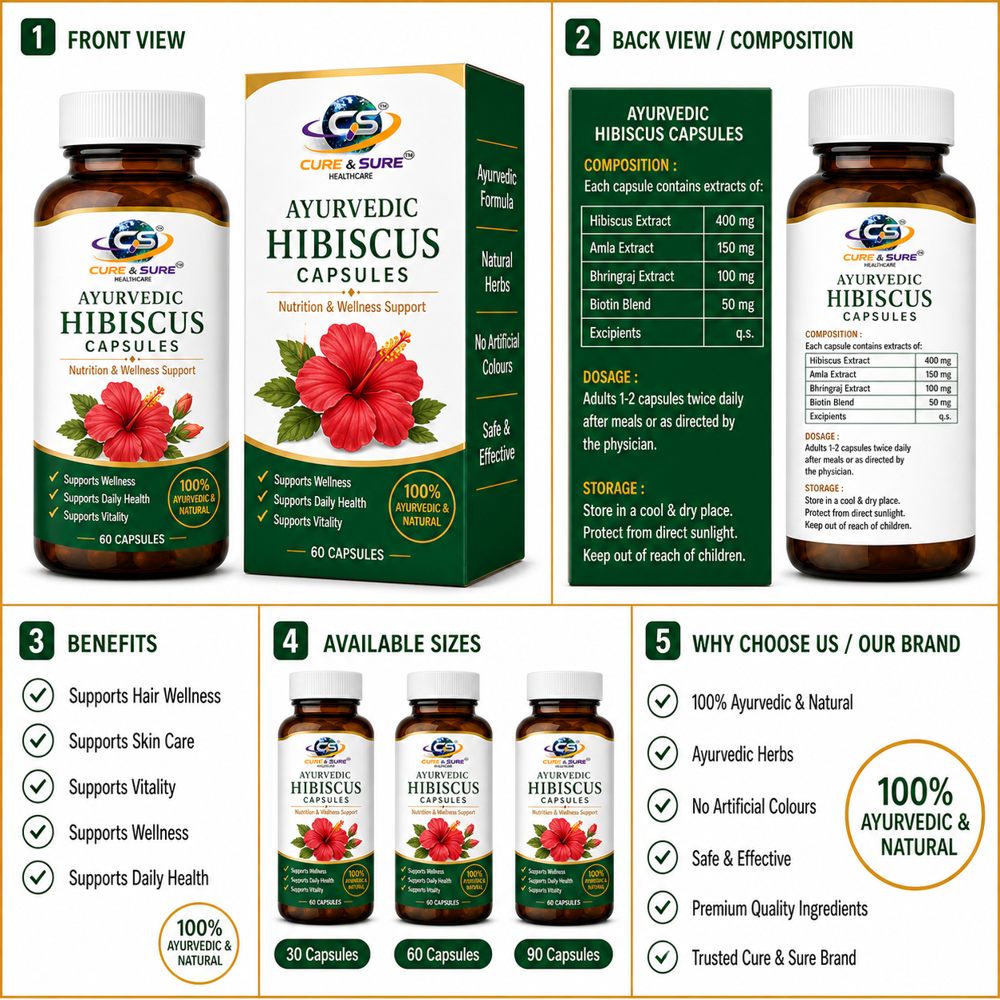 Ayurvedic Hibiscus Capsules Third Party Manufacturing