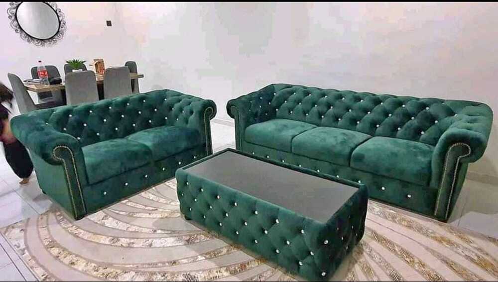 Green Velvet Sofa