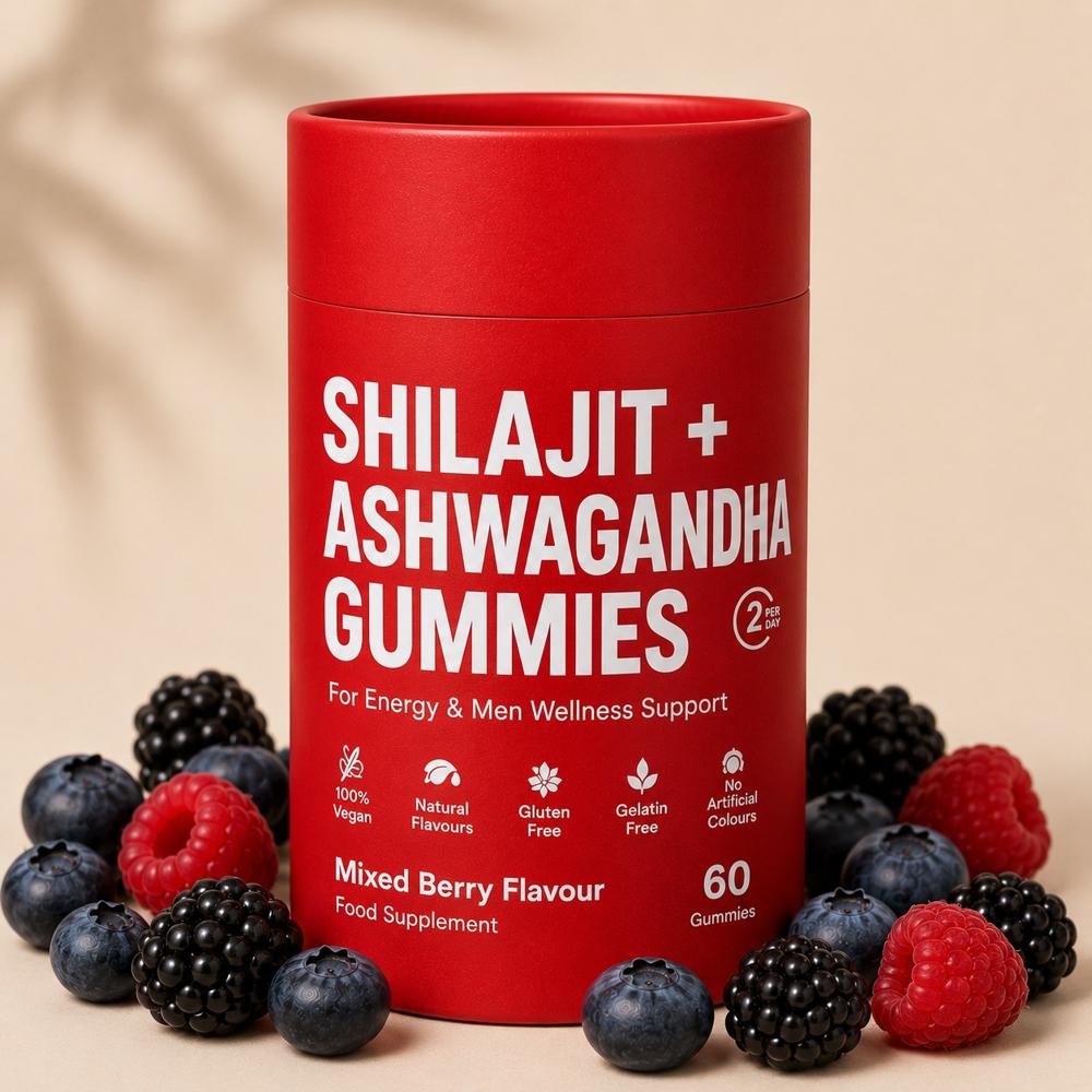 Shilajit + Ashwagandha Gummies for Energy & Men Wellness Support