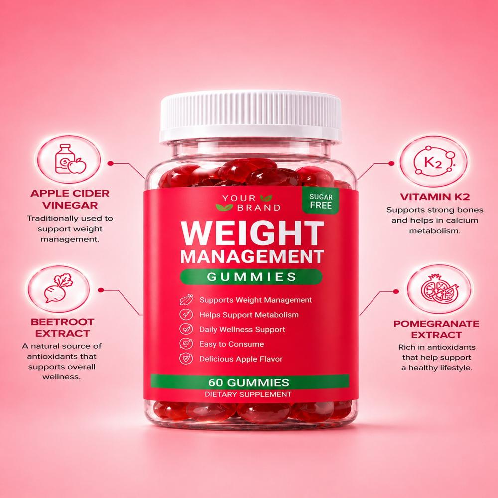AppleCider Vinegar Gummies for Weight Management Support