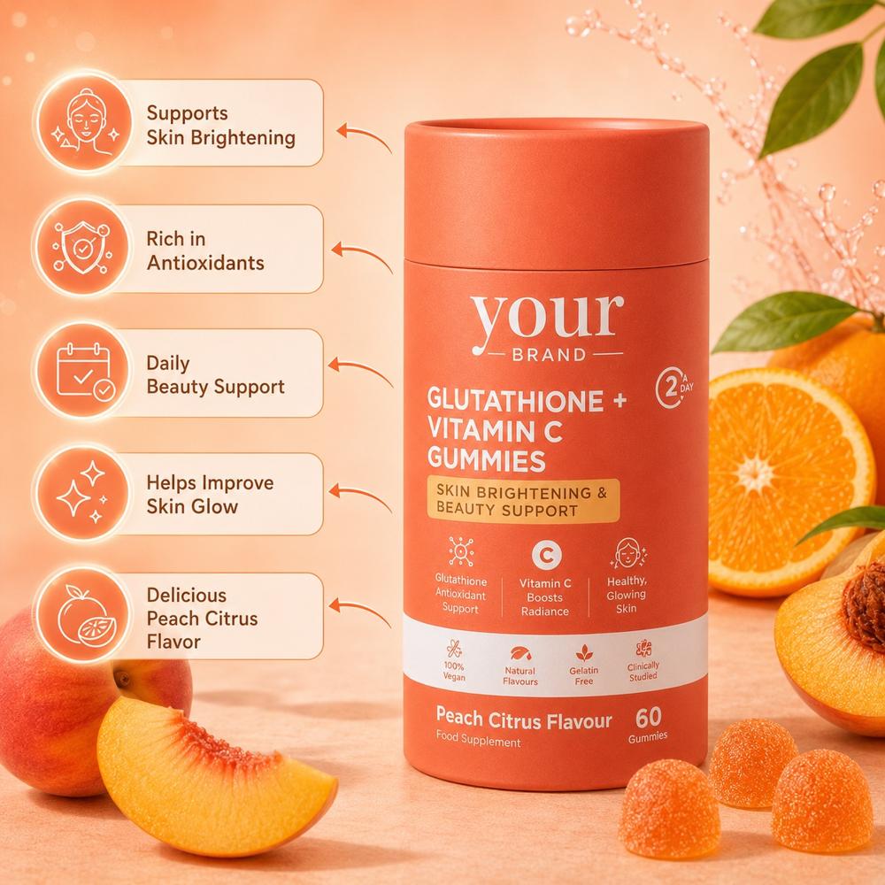 GlowRadiance Glutathione Gummies for Skin Brightening Support