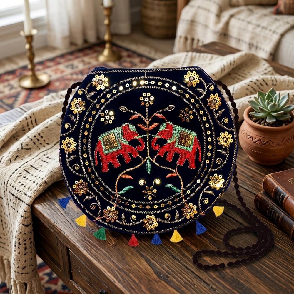 Women Handcrafted Traditional Embroidered Sling Bag