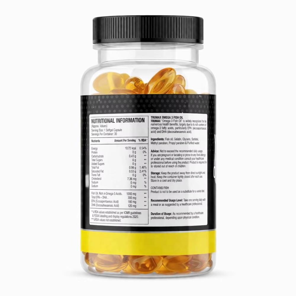 Omega - 3 Fish Oil Softgel Capsule