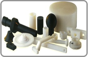 Black & White Ertacetal Engineering Plastics Components