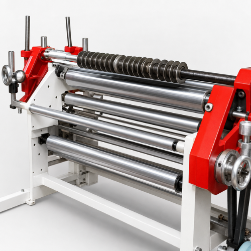 Paper Slitting Machine - Steel And Iron, 2000x1500x1200 Mm, Green And Red | Capacity: 500 Kg/day, Cutting Speed: 100 M/min, Weight: 500 Kg