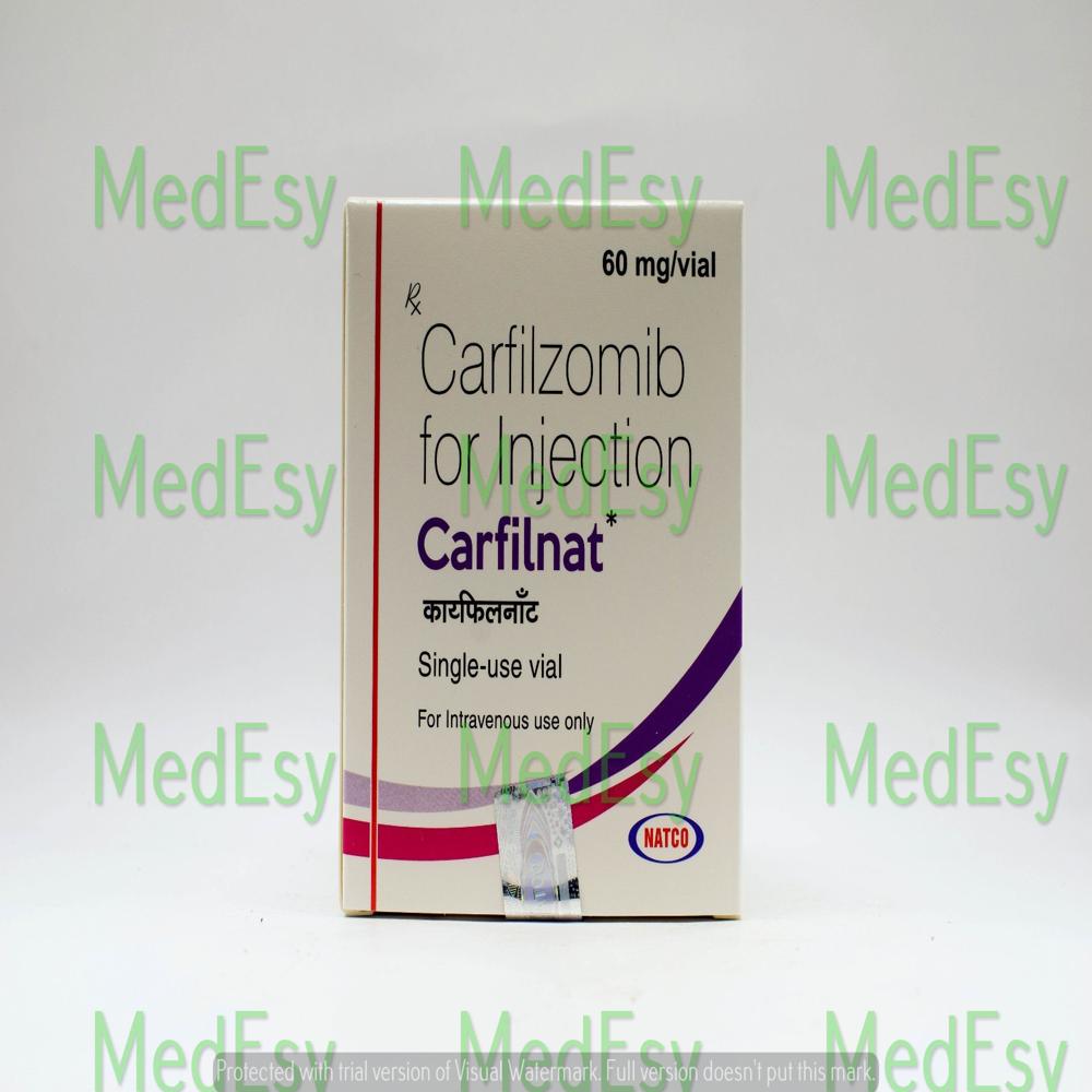 Carfilzomib 60mg Injection Natco Hetero Adley By MedEsy multiple myeloma, Kyprolis, and proteasome