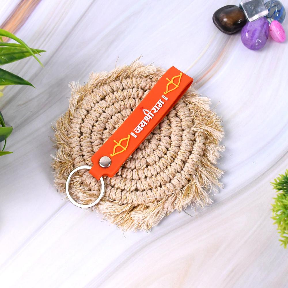 Silicone Jai Shree Ram Keychain (1 Pc) - Application: As Per Product Requirement
