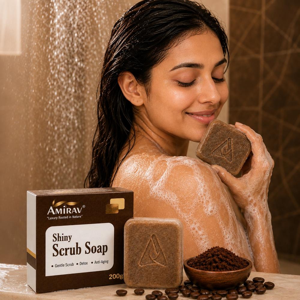 Amirav Shiny Scrub Coffee Soap