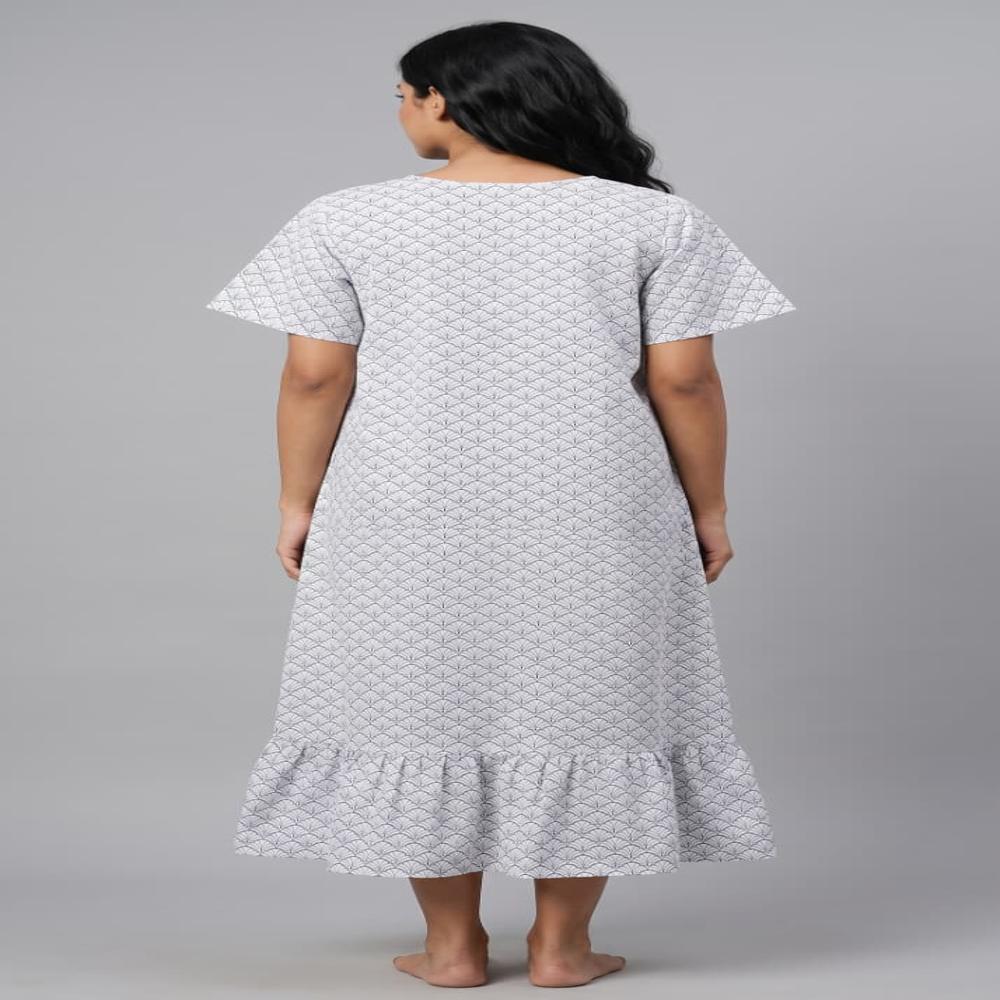 Evolove Ladies Nighty & Nightgown | Comfortable Women Nightwear | Full Length Night Dress