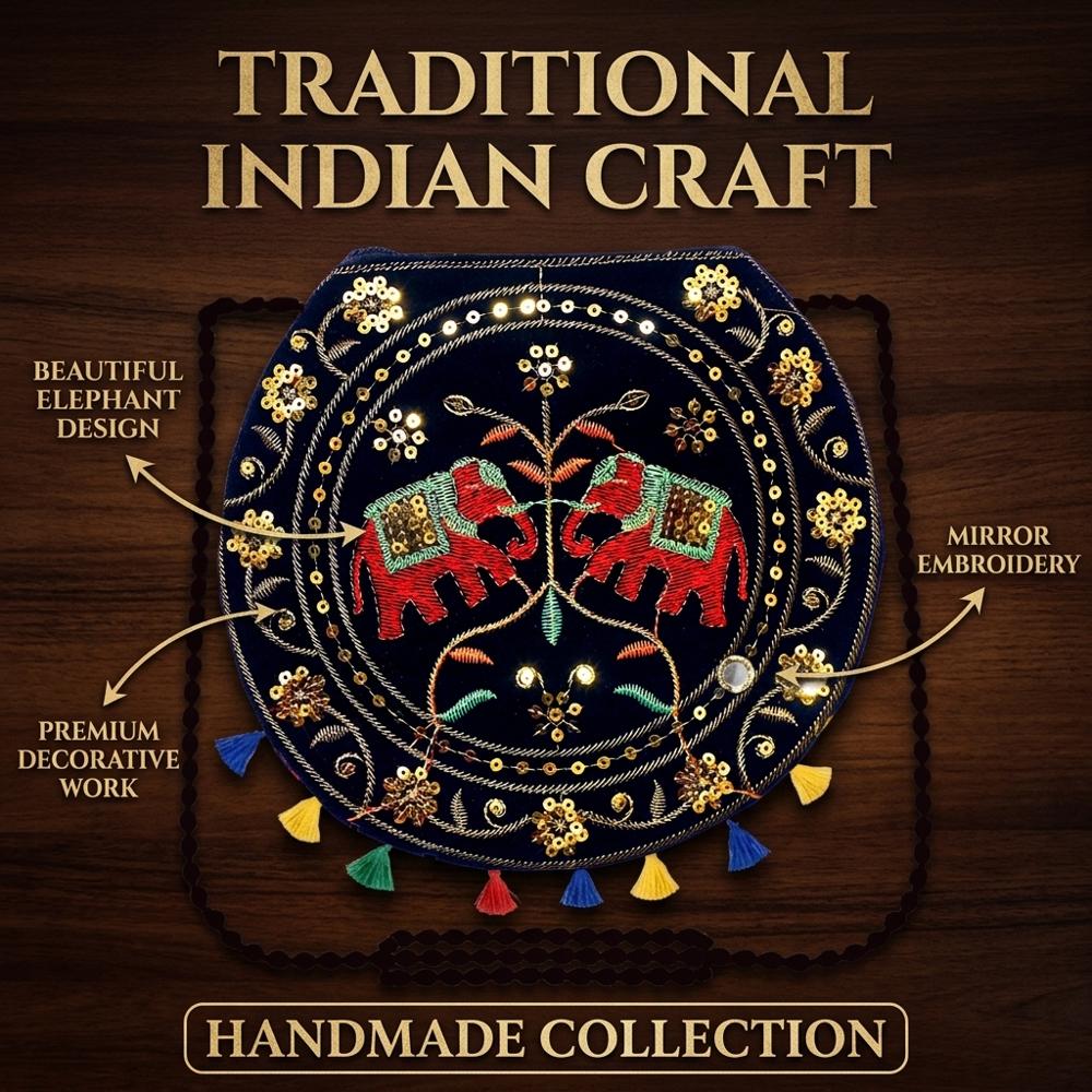 Traditional Elephant Design Bag for Women & Girls