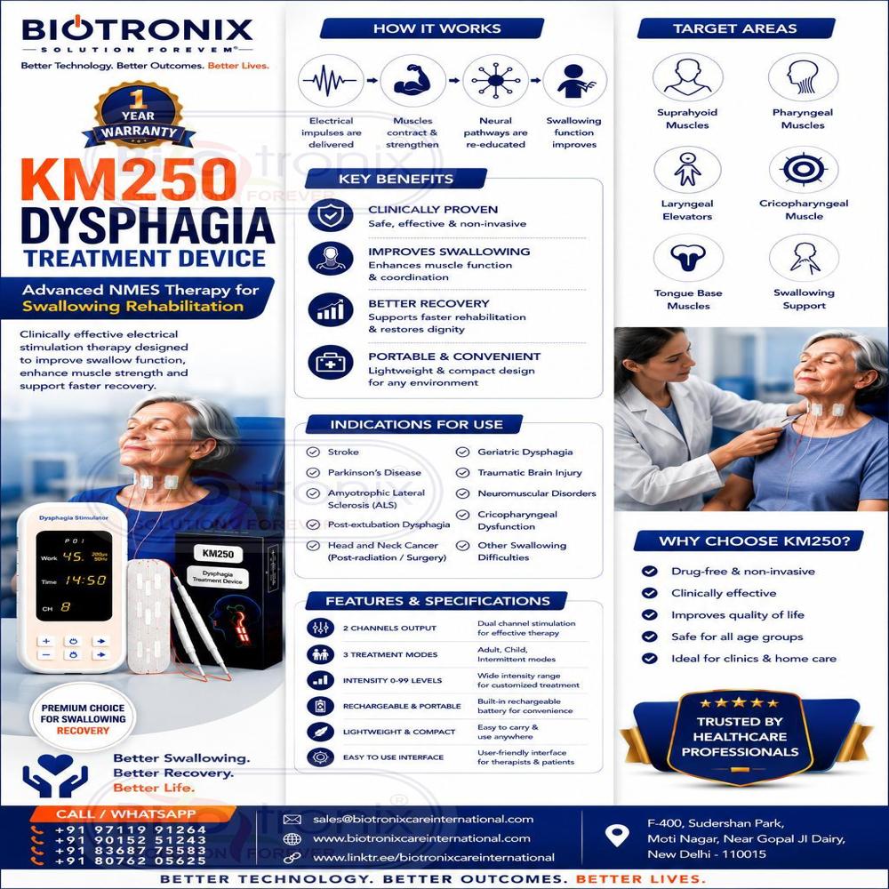 KM-250 Dysphagia Therapy Device for Swallowing Rehabilitation