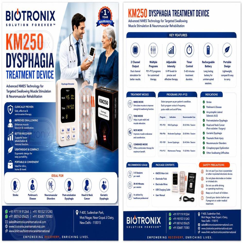 KM-250 Dysphagia Therapy Device for Swallowing Rehabilitation