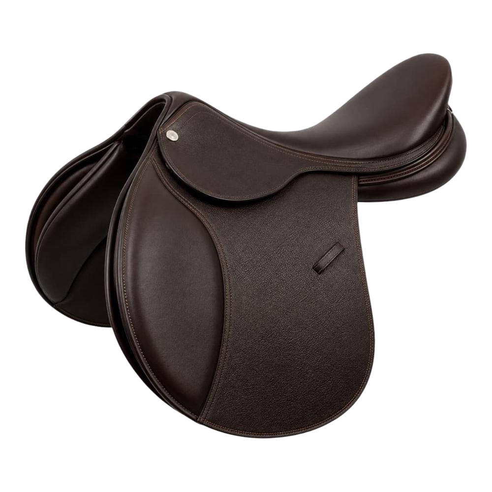 Leather Jumping Saddle - Color: Brown