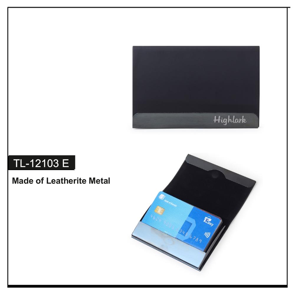 Visting Card Holder - Color: Black & Silver