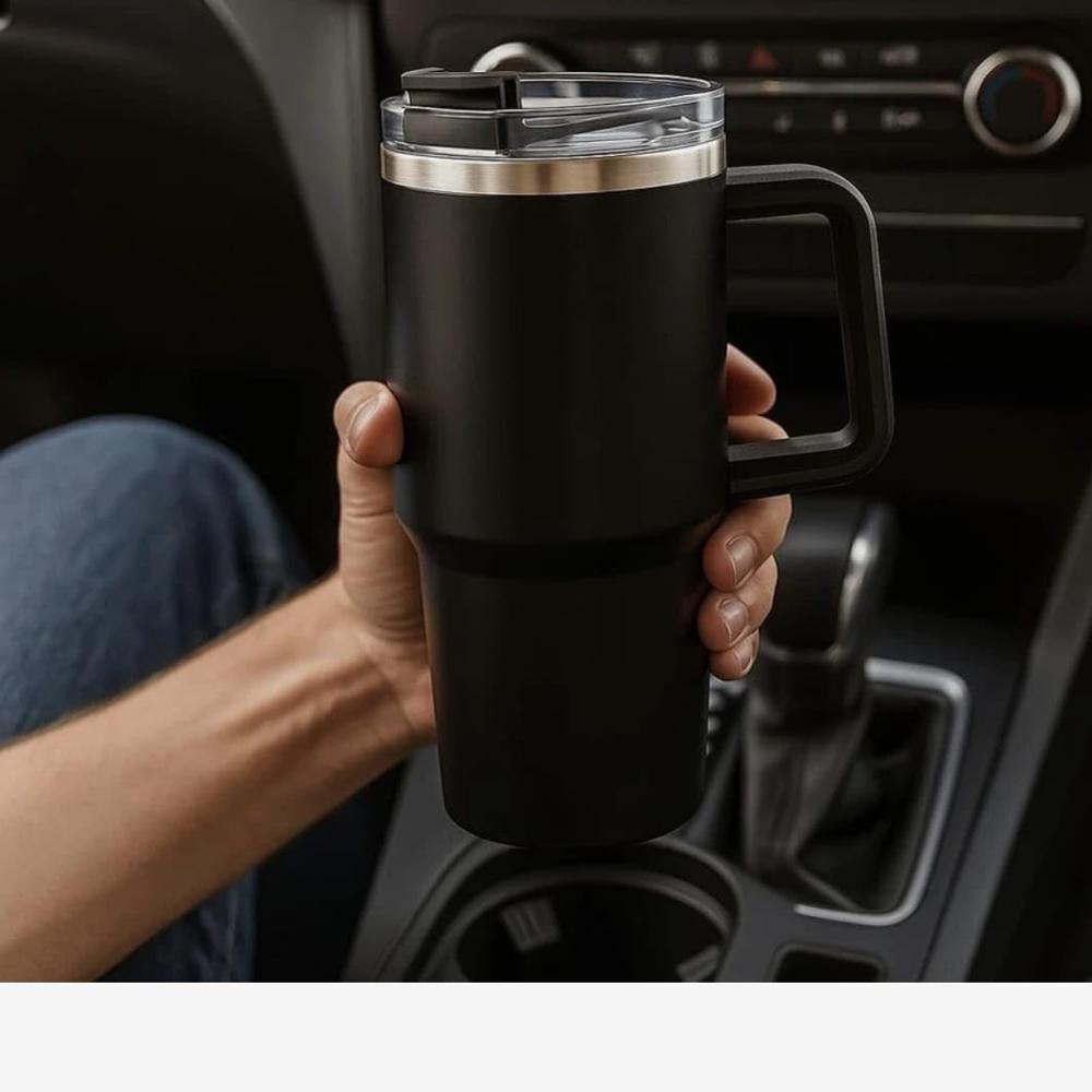 1200ml Insulated Stainless Steel Tumbler with Straw