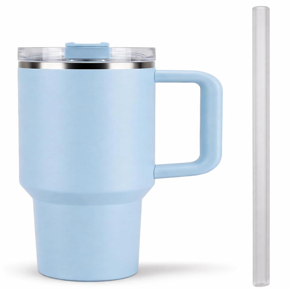 1200ml Insulated Stainless Steel Tumbler with Straw