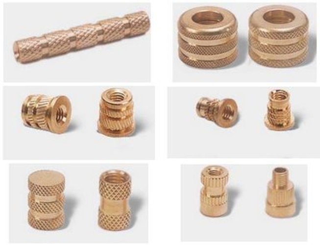 Brass Threaded Insert - Color: Golden