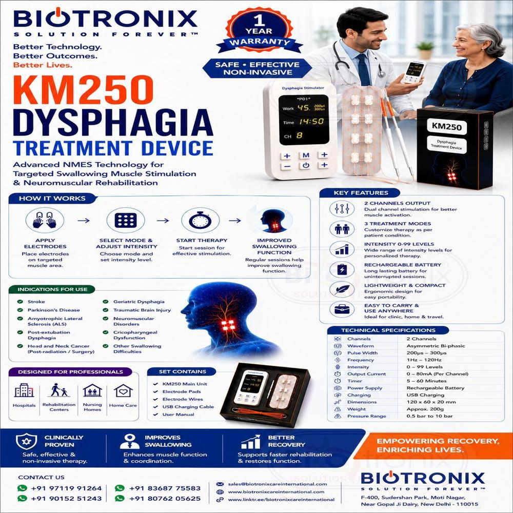 KM-250 Dysphagia Stimulator for Swallowing Rehabilitation