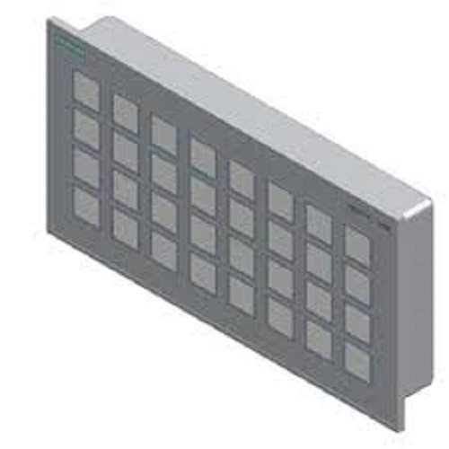 SIMATIC HMI KP32F PN Key Panel | 32 short-stroke keys with multi-colored LEDs, PROFINET with PROFIsafe, 16 DI + 16 DI/DO and 4 fail-safe digital inputs, Front IP65, high-density fail-safe mechanical control interface
