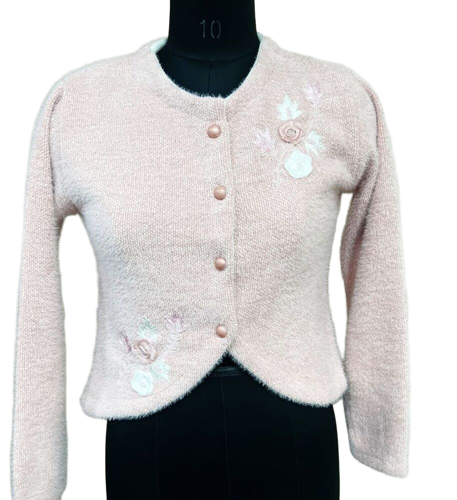 White Yahoo Winter Woolen Blouse