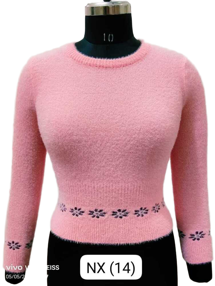 Pink Yahoo Winter Woolen Blouse