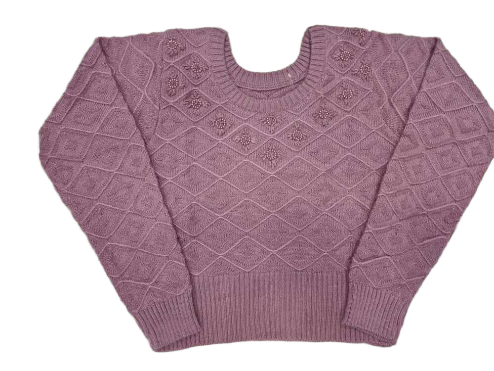 Purple Yahoo Winter Woolen Blouse