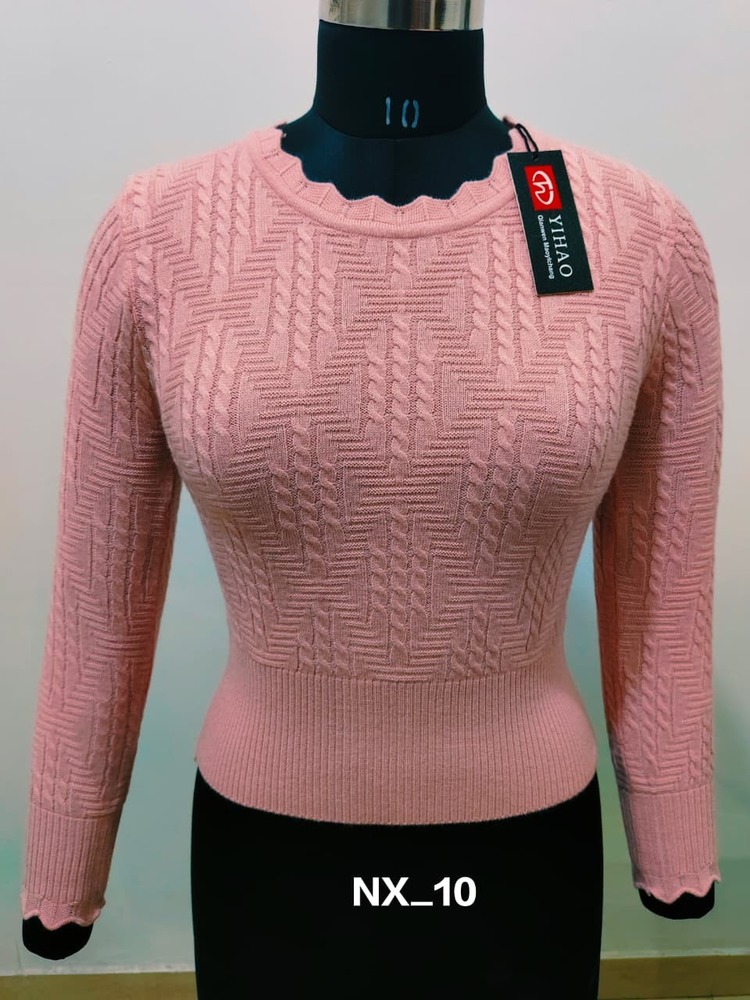 Yahoo Winter Woolen Blouse - Bust Size: Medium (Varies By Size)