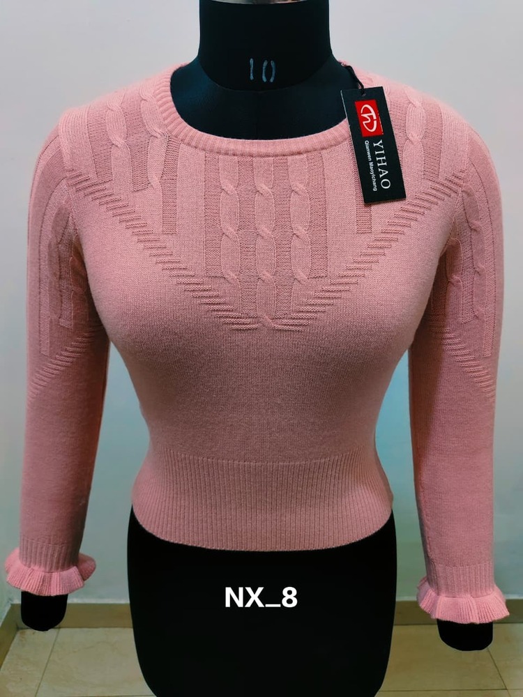 Yahoo Winter Woolen Blouse - Bust Size: Medium (Varies By Size)