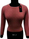 Ladies Pink Yahoo Winter Woolen Blouse