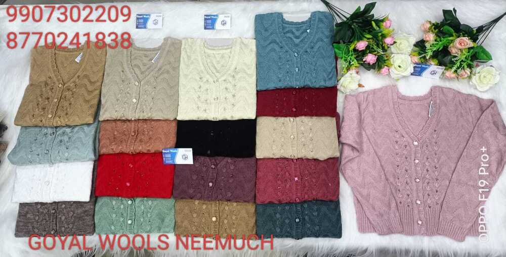 Off White Yahoo Winter Woolen Blouse