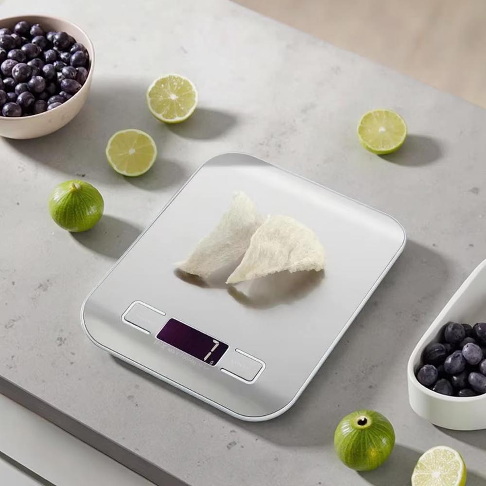 Silver Metal Digital Weighing Scale with Stainless Steel Platform