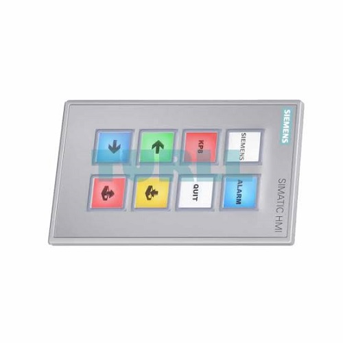 SIPLUS HMI KP8F PN Key Panel | 8 short-stroke switches with multi-colored LEDs, PROFINET with PROFIsafe, 8 DI/DO and 2 fail-safe digital inputs, Front IP65, medial conformal coating for safety-critical extreme environments