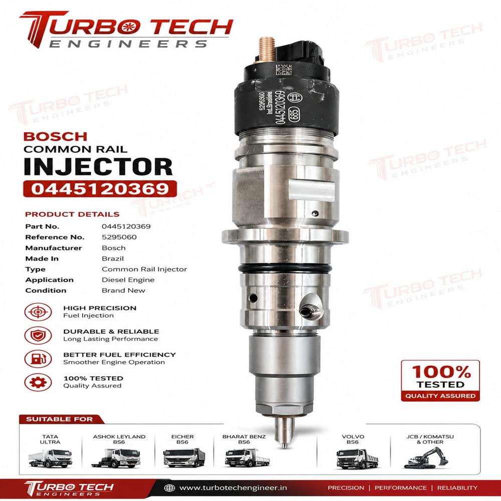 Common Rail Diesel Injector 0445120369 - Dimension (L*W*H): 2 Meter (M)
