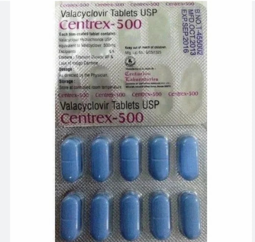 Centrex 500 Mg Tablet - Ingredients: Valacyclovir