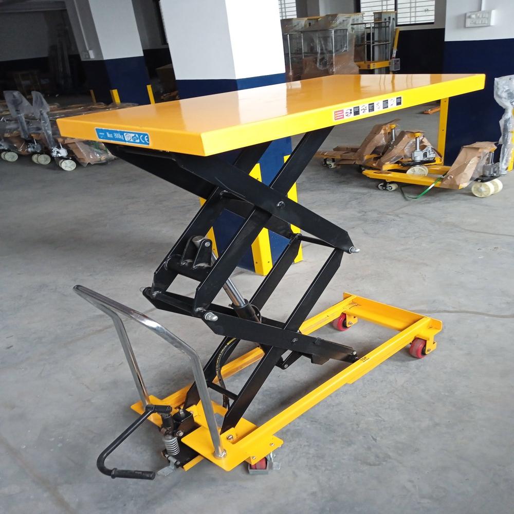 Electric Scissor Lift Table With Roller Platform