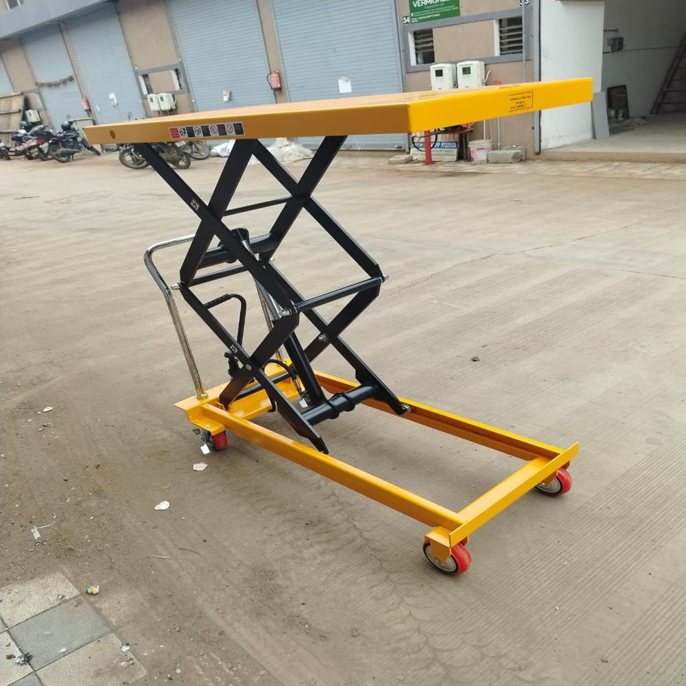 Electric Scissor Lift Table With Roller Platform