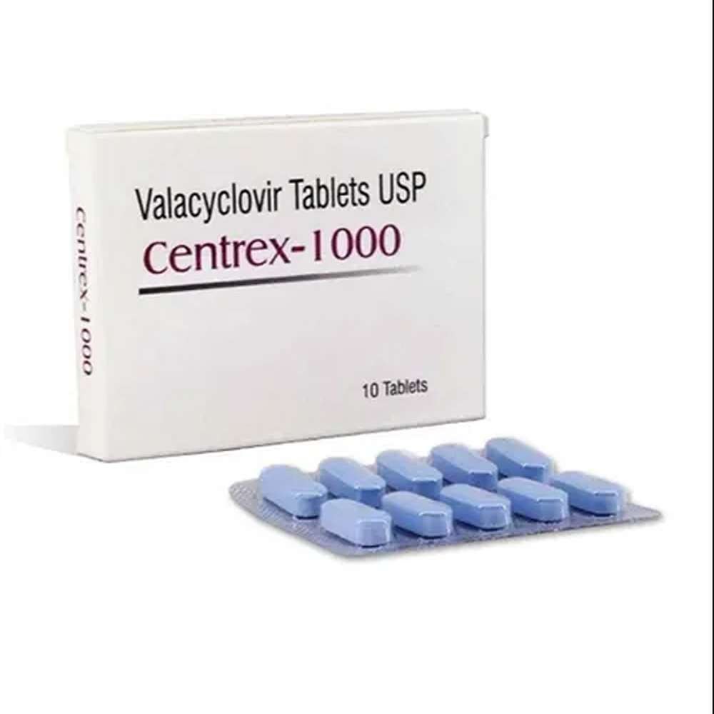 Centrex 1000Mg Tablet - Ingredients: Valacyclovir