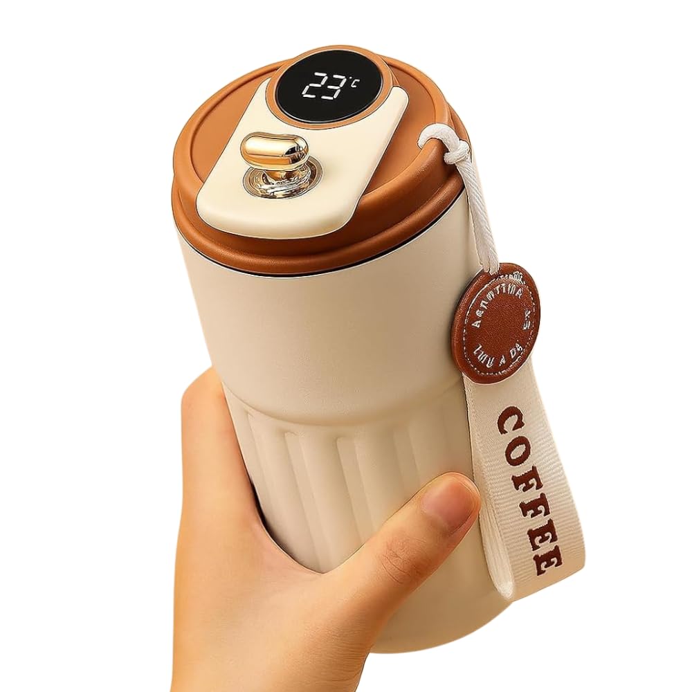 Insulated Coffee Travel Mug with Smart LED