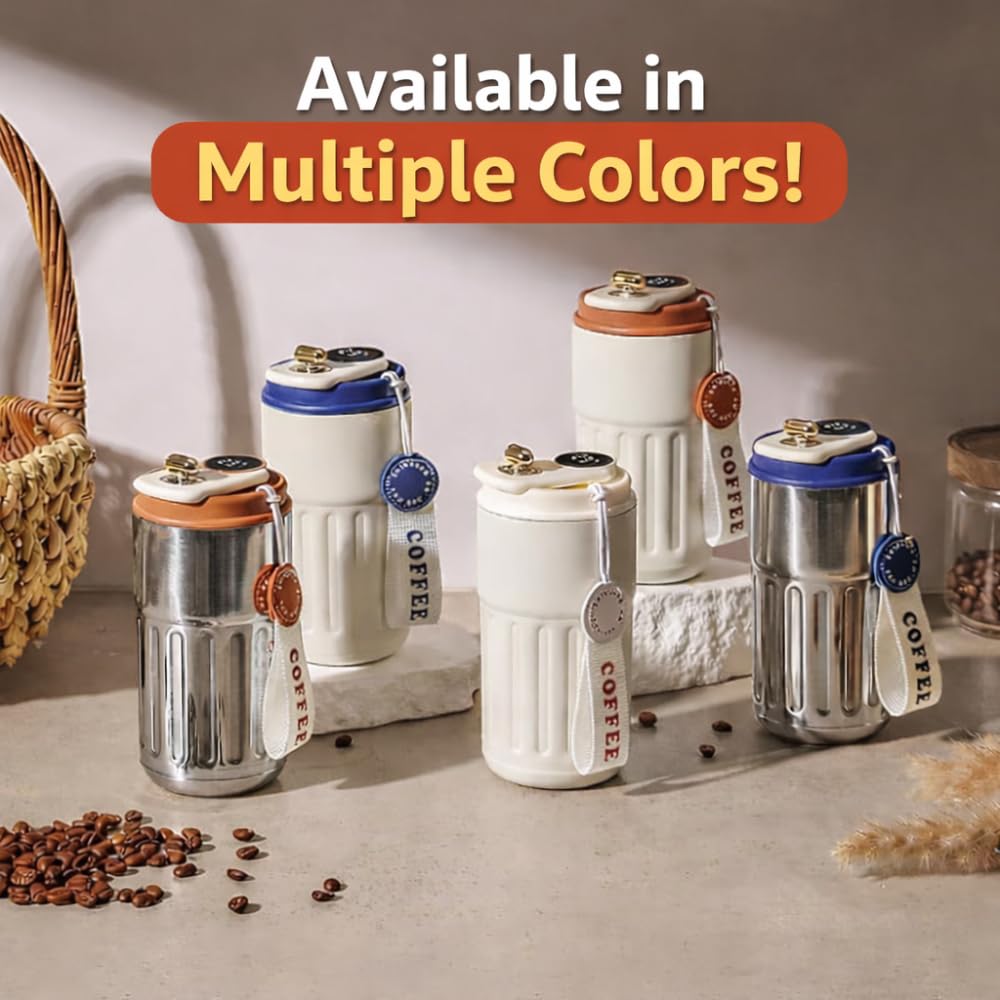 Insulated Coffee Travel Mug with Smart LED