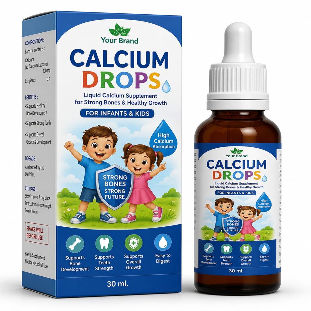 Calcium Drops Third Party Manufacturing