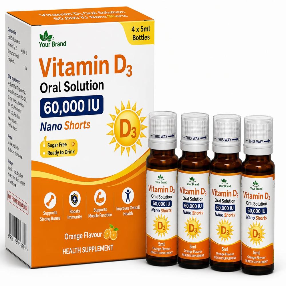Vitamin D3 Nano Shorts Third Party Manufacturing