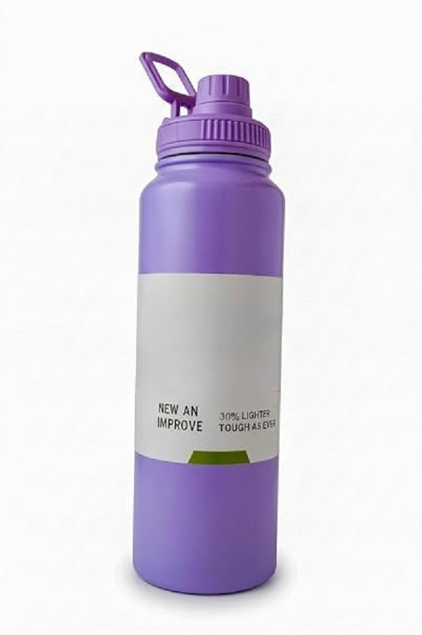 Water Bottle Stainless Steel Large Capacity Sports Water Bottle Leak Proof Wide Mouth Metal Water Bottle