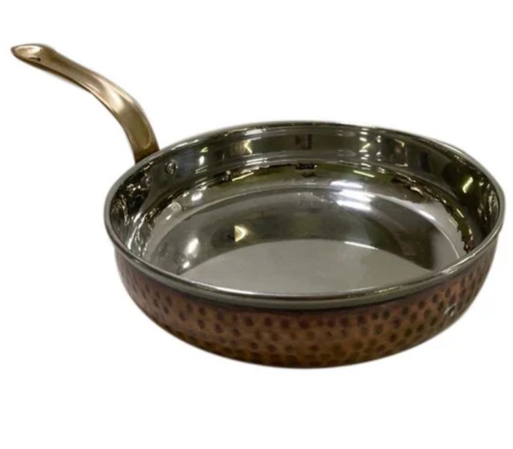 Fry Pan Antique Copper - Dimension (L*W*H): 14 (Diameter) Inch (In)