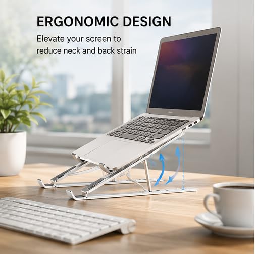 Adjustable Foldable Aluminium Laptop Stand For Desk - Battery Capacity: Na Statcoulomb (Statc)
