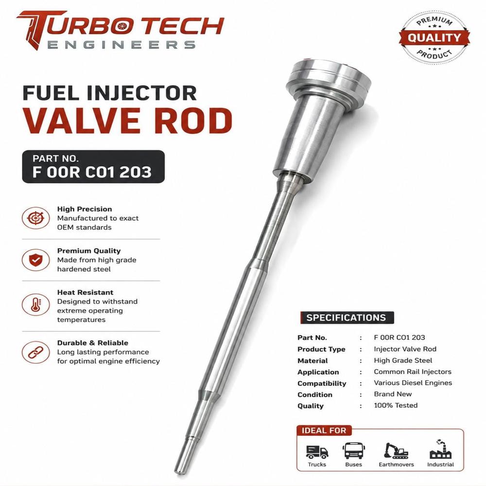 Fuel Injector Valve Rod F00R C01 203 - Warranty: No